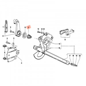 Konisches Federset unter Fensterheberkurbel BMW 1502-2002