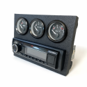 BMW E10 2002 OEM Style Radio Panel 3 Gauge for Short Center Console